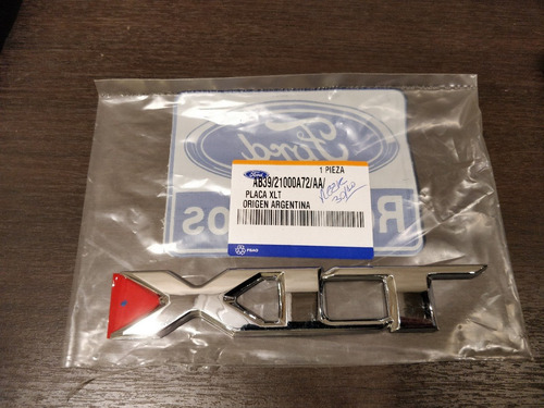 Imagen 4 de 5 de Placa Emblema Insignia Ranger Xlt Legitimo Ford