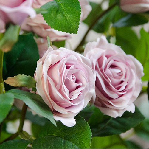 Flores Artificiales Ramo De Rosas Arreglo Floral