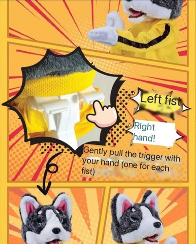 2 Electric Plush Pet Boxing Toys, Hand Puppet Gifts