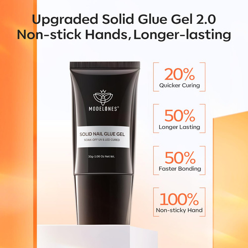 Gel De Uñas Modelones Solid 30 Ml Para Puntas De Uñas De Lar