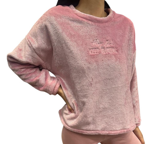 Pijama Manga Larga Invierno Corderito Glitter So Glow 11749