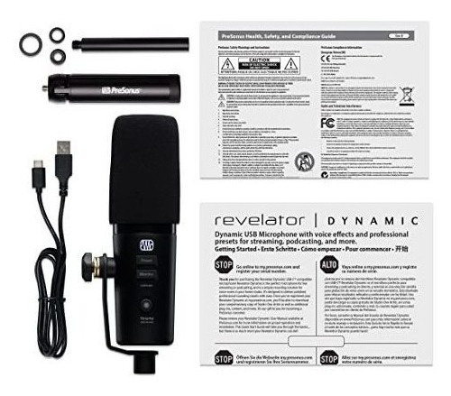 Micrófono Usb Dinámico Presonus Revelator Para Grabación, Po