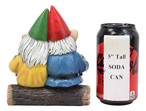 Ebros Whimsical Mr And Mrs Gnome Hobbit Pareja Sentada En Un