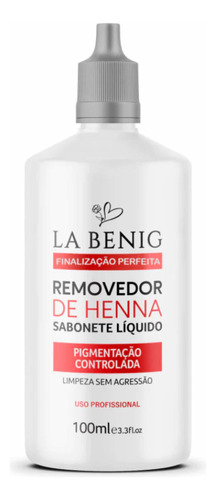 Removedor De Henna Para Cejas La Benig 100ml