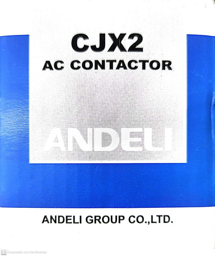 Contactor De 12amp Modelo Cjx2-d1210 Bobina 110v Andeli