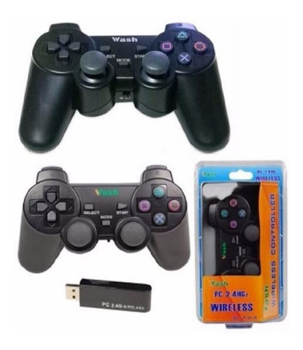 Control Wash Computadora Ps2 Ps3 Usb Playstation 2 Y 3 Vibra