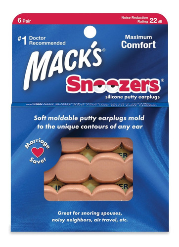 Tapon Silicona Moldeable Para Ido Macks Snooze 2