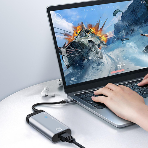 Imagen 5 de 8 de Hdmi Usb C Cable Hdmi A Thunderbolt C-ethernet 4 En 1