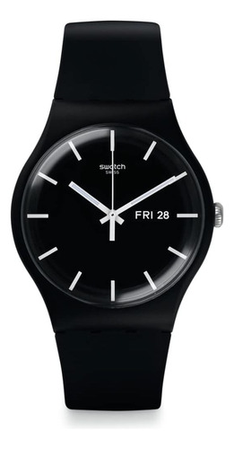 ~? Reloj Swatch New Gent Bio-sourced Mono Black Again Quartz