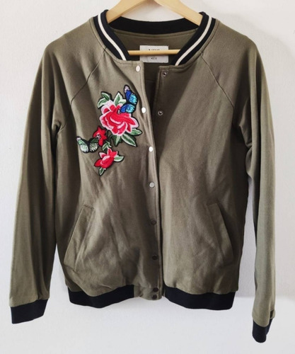 Campera Bomber Bordada Marca Ver