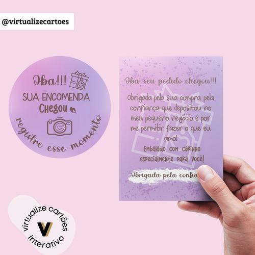 Imagem 1 de 5 de Arquivo Digital Adesivo E Carta De Agradecimento