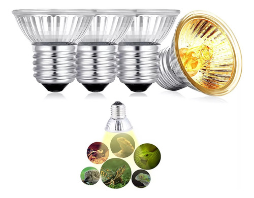 Heat Focus Para Répteis, Tartarugas, Lâmpada Uva Uvb, 4 Unid