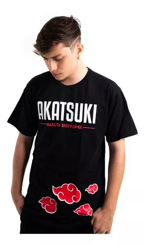 Camiseta Naruto Nuvem Akatsuki Símbolos Aldeias