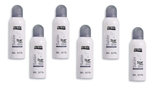 Purpurina Brilo Glitter Aerosol Cabello Star Flash Opcion X6