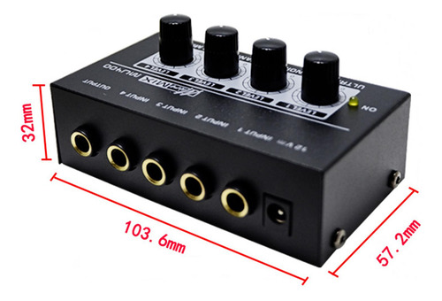 Mini Mezclador De Audio Mezclador Portátil Para Clubes