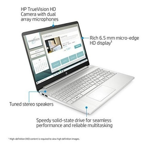 Imagen 2 de 6 de Notebook Hp Amd Ryzen 7 3700u 8gb 256gb Ssd 15.6 Hd Windows