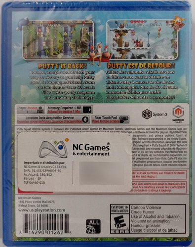 Putty Squad Jogo Psvita Físico Lacrado