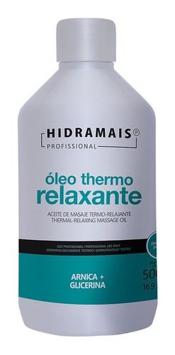Oleo Thermo Relaxante 500 Ml Hidramais Tipo De Embalagem Pote Fragrância Thermo Relaxante Tipos De Pele Normal