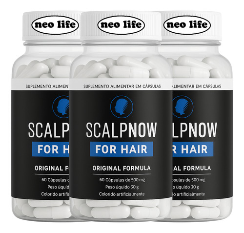 2x Scalpnow For Hair 120 Caps Original - Fórmula Scalpnow