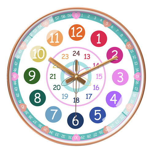 Contar La Hora Reloj De Enseñanza Aprender A Forma De Flor