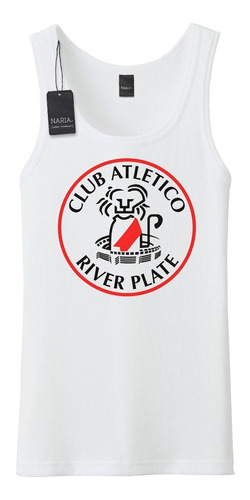 Musculosa Hombre River Plate Dibujo Art Logo - Deri3