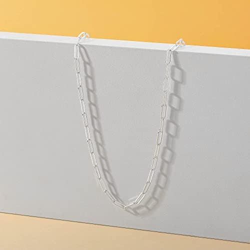 Glijwele Collar De Cadena De Plata Para Mujer Collar De Cade