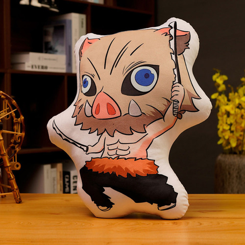 Demon Slayer Hashibira Inosuke Almohada Muñeca De La Felpa