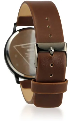 Acero Hombres S Reloj Clásico Moderno De Cuero De Imit...