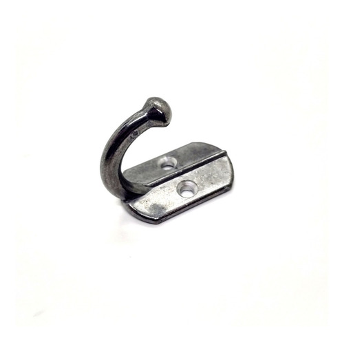 Percha Simple Gancho Perchero Aluminio Pulido Natural