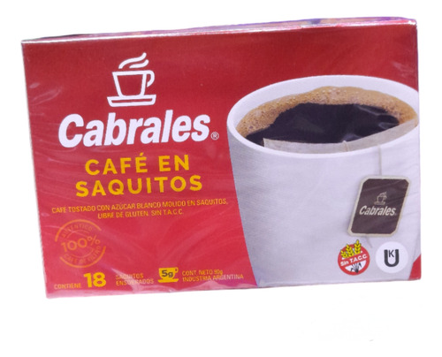 Cafe Cabrales 18 Saquitos De 5g Pack 3u