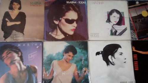 Lote 12 Lp's Marina Lima Discografia Disco Vinil + K7 Brinde