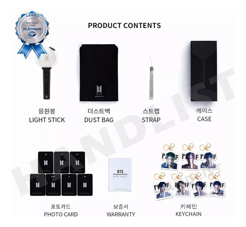 Barra De Luz Bts Army Bomb Original Bluetooth Concert V4 Kpo