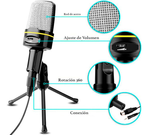 Kit Brandtrendy: Micrófono Multifuncional Y Aro De Luz