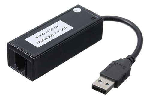 Módem Win External Xp/vista7/8/10 Usb De 56 K Para Dial De F