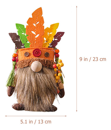 Adornos De Cabeza Enana Para Decoración Otoñal De Halloween,