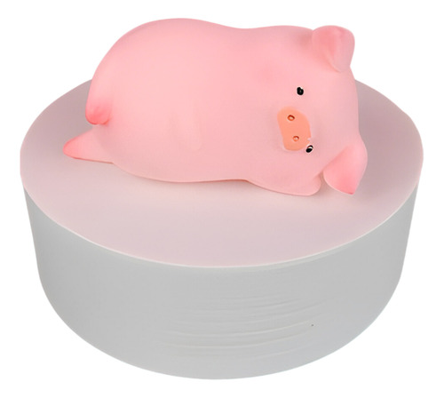 Figura Decorativa Cerdito Rosa Cute Piggy Automóvil