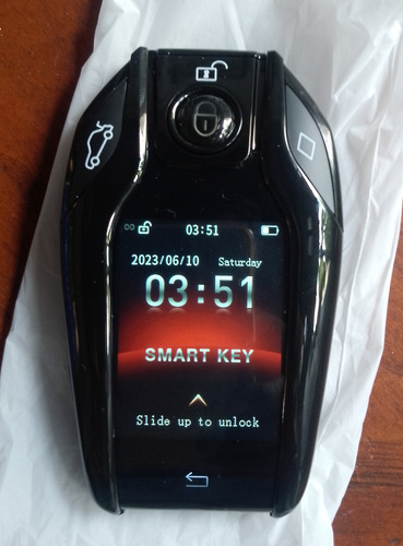Llave Smart Lcd Para Carros Y Alarma Con Botón De Encendido