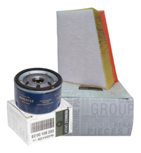 Imagen 1 de 7 de Kit Para Cambio De Filtros Aire Aceite Motor K4m 1.6 16v