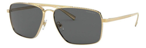 Versace Ve2216 100287 New Aviator Negro Con Accesorios