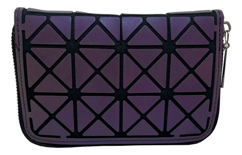 Cartera Geométrica Tornasol Morado