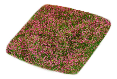 Terreno En Miniatura Grasa Estática De Hierba Rosa Rojo