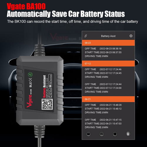Testador De Bateria De Carro Ba100 12v Monitor 4.0 Car Battl