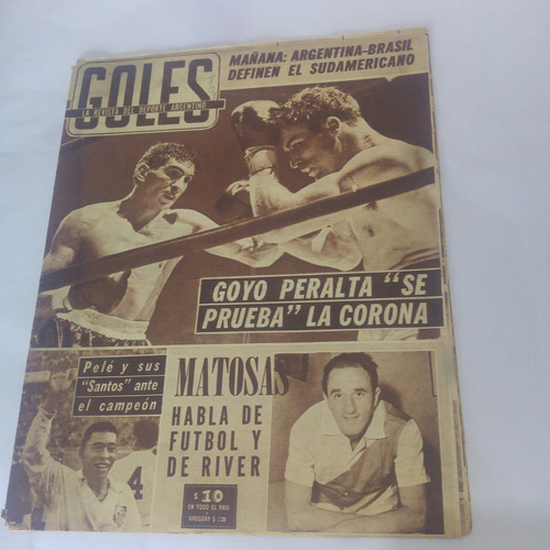 Goles 809 Pele Santos Goyo Peralta Matosas Sudamericano 1964