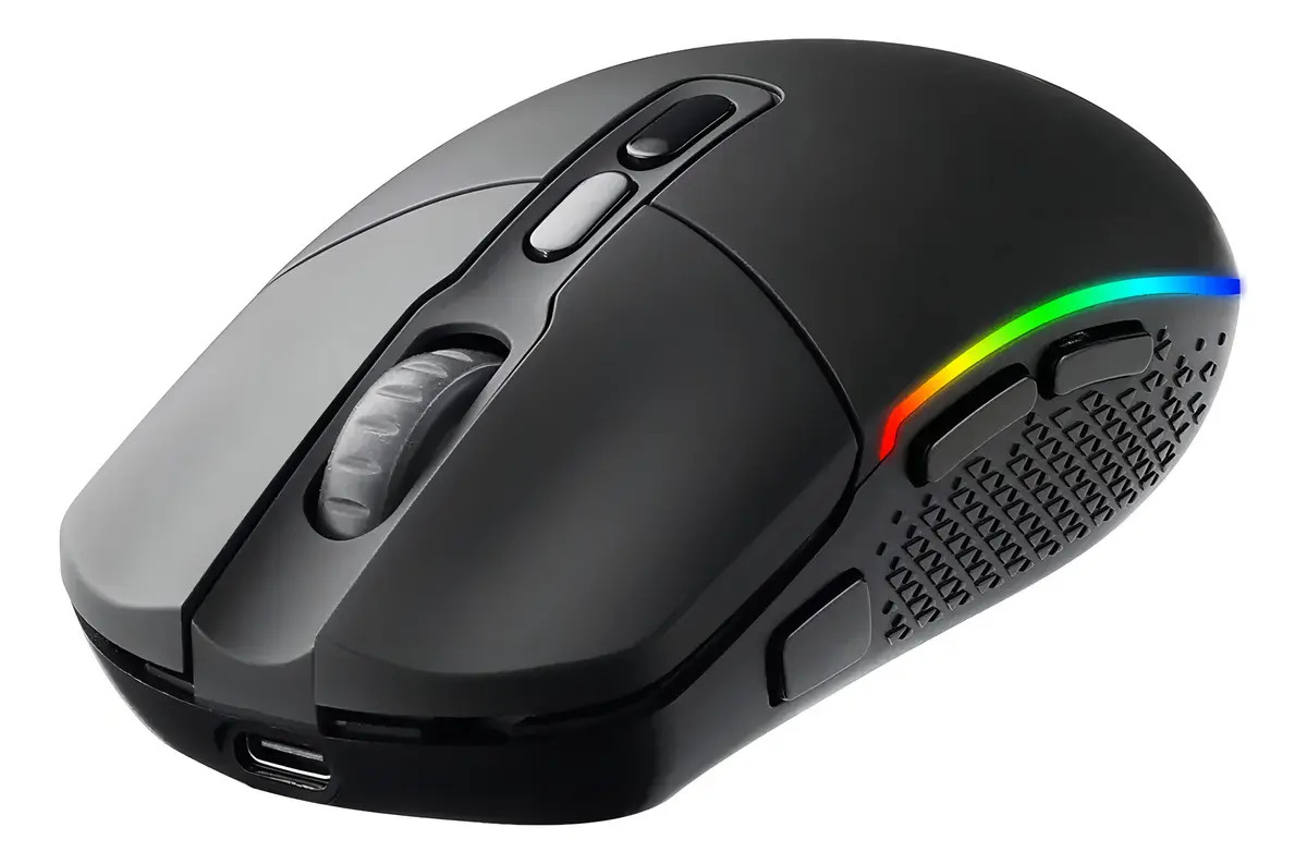 Mouse Gamer Redragon Sem Fio Invader Pro Preto M719-rgb-pro