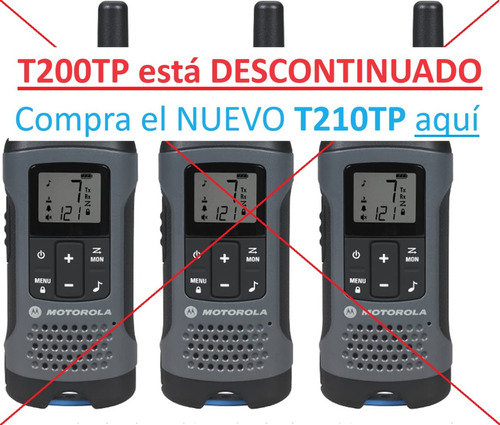 Motorola T200tp Descontinuado, Nuevo T210tp 3 Radios 32 Km