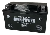 Comprar Batería Moto Ytx7a-bs = Ytx7a = Btx7a High Power 12v 6ah