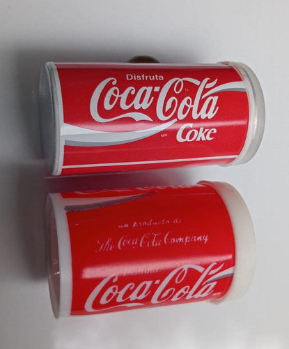2 Mini Salero Coca Cola Disfruta Coca Cola (Usado)