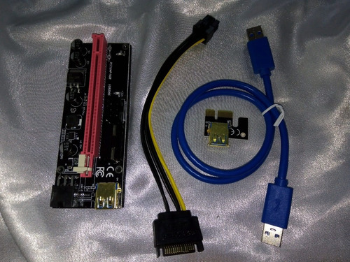 Imagen 5 de 10 de Riser Extension Usb 3.0 Pci-e Usb 3.0 16x Ver 009s