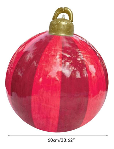 M Bola De Decoración Inflable De Navidad 24 Pulgadas De Pvc