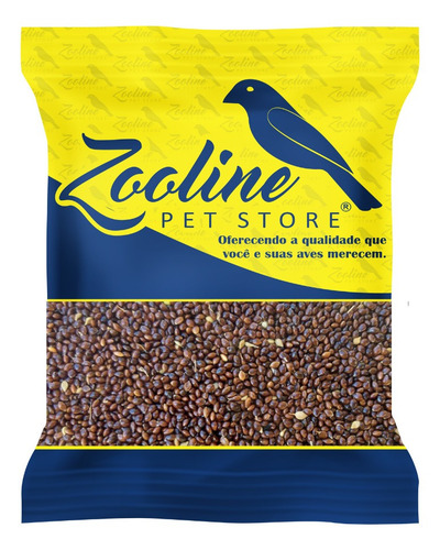 Semente De Painço Preto Extra - 500 G - Zooline